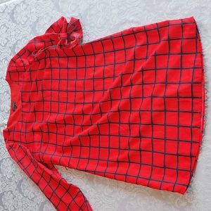 Red checkered dress